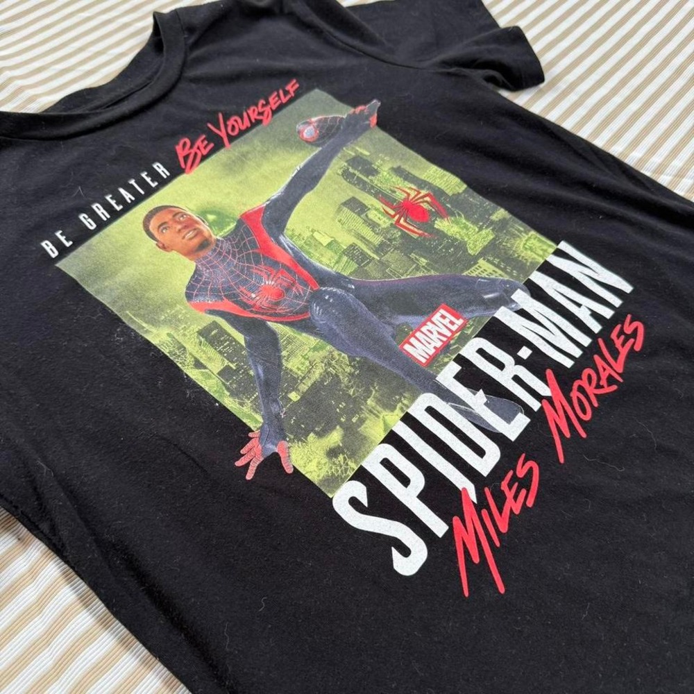 Marvel Spider-Man Miles Morales Graphic Tee‎ Youth XL / Women's XS Tshirt